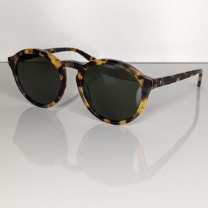 ELECTRIC Moon Unisex Polarized Round Tortoise/Black Sunglasses 52[]20 145